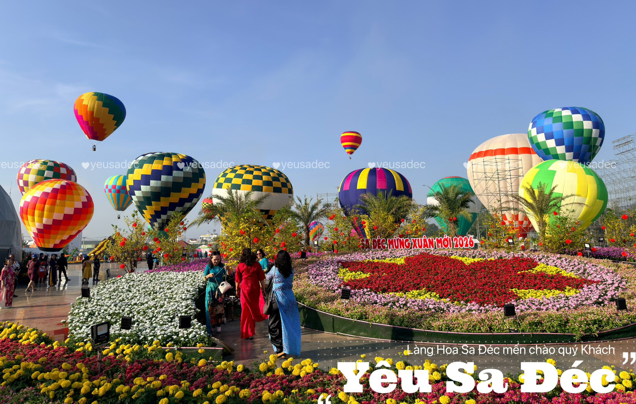 Trình diễn khinh khí cầu tại Quảng Trường Sa Đec