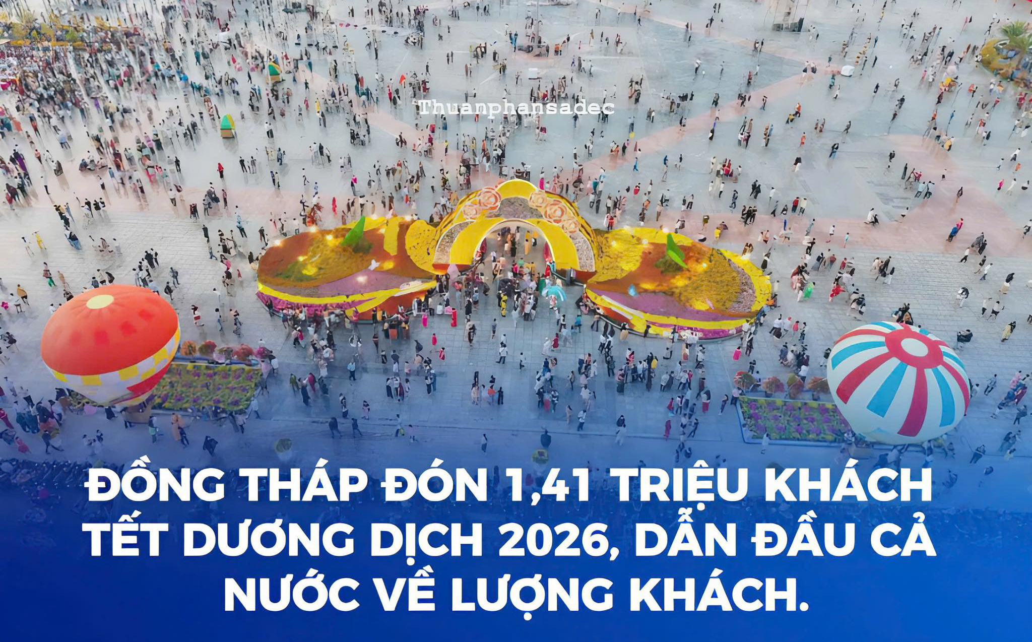 Đồng Tháp là điểm đến hấp dẫn nhất Việt Nam đầu năm 2026