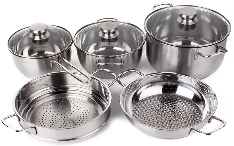 Bộ nồi inox 5 món